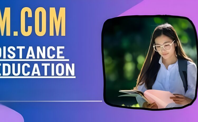  Master of Commerce Distance Education
