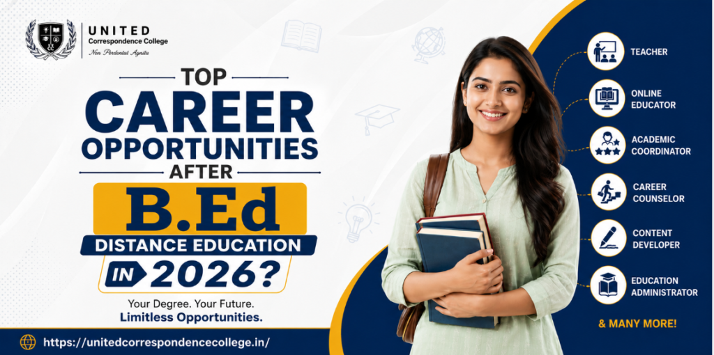 Top Career Opportunities After B.Ed Distance Education in 2026?