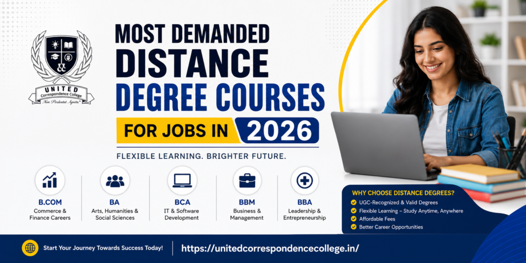 Most Demanded Distance Degree Courses